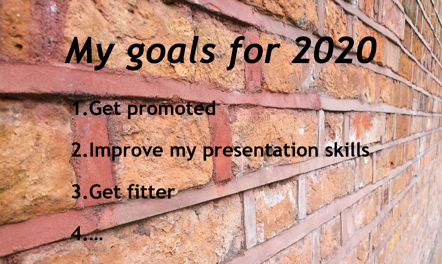 Goals Wall