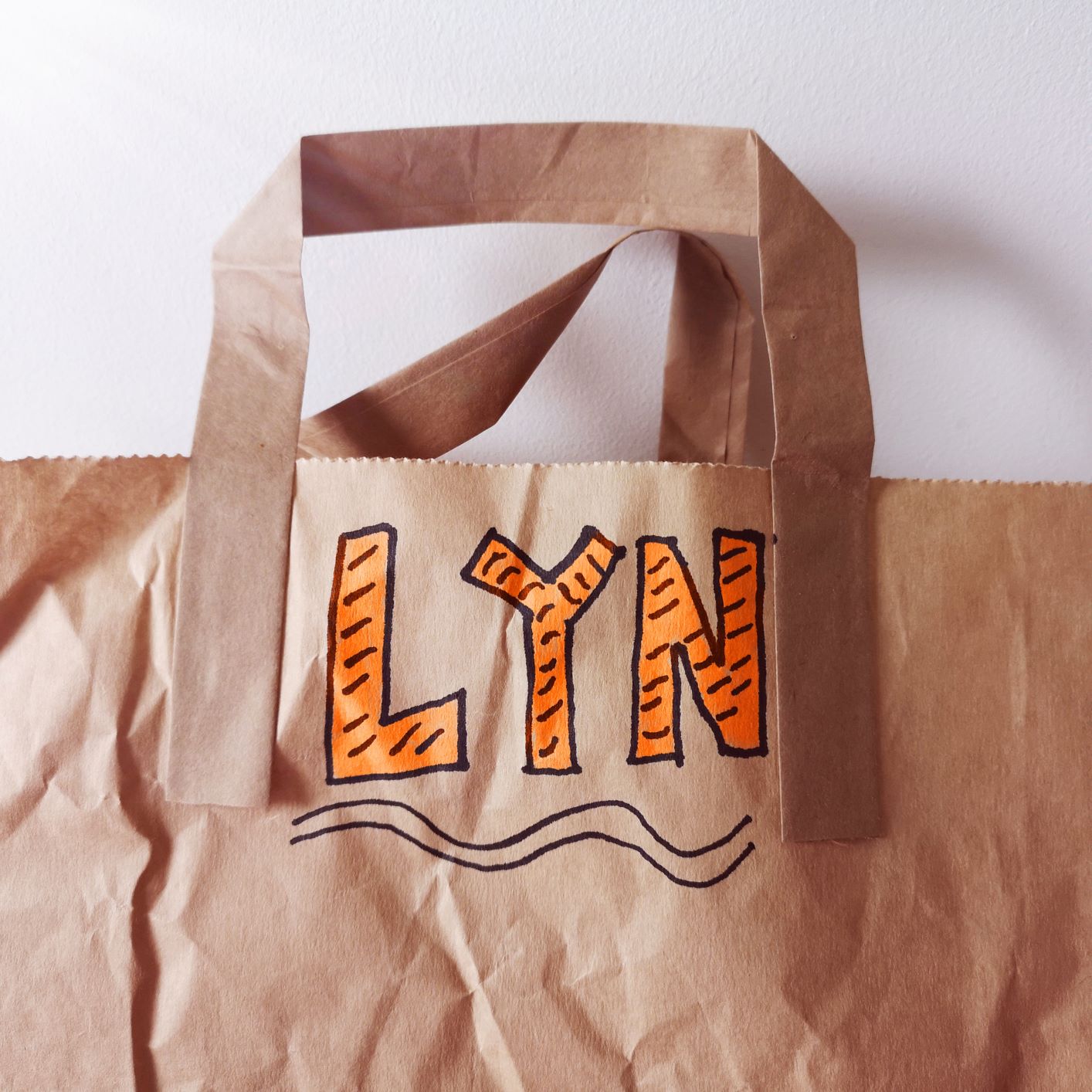 Brown Paper Bag Bearing The Name Lyn